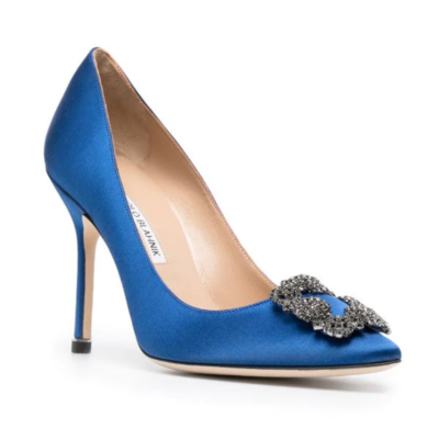 Туфли Manolo Blahnik Hangisi Синие F