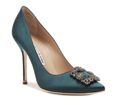 Туфли Manolo Blahnik Hangisi Темно зеленые F