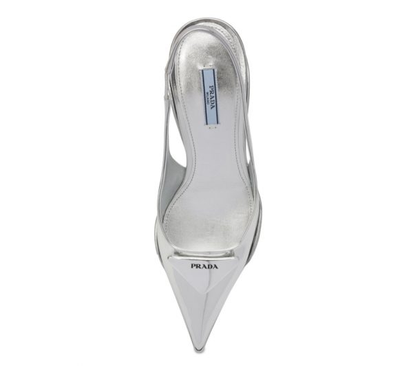 Туфли Prada Ul Серебряные F