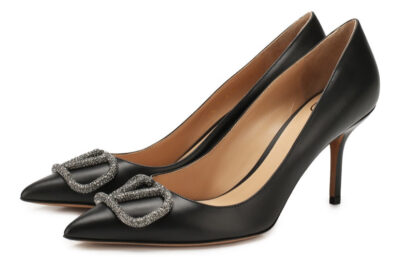 Туфли Valentino Garavani Vlogo Черные F