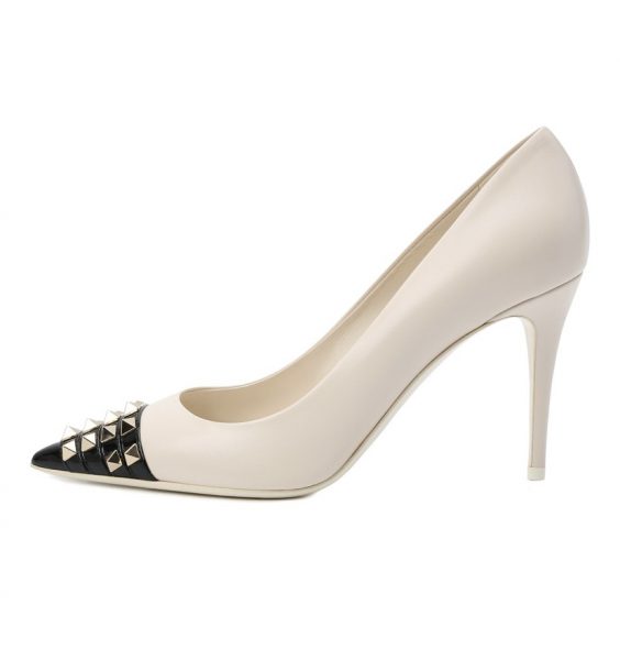 Туфли Valentino Rockstud Alcove Белые F