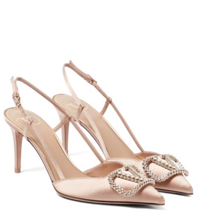 Туфли Valentino Vlogo Signature Mm Светло розовые F