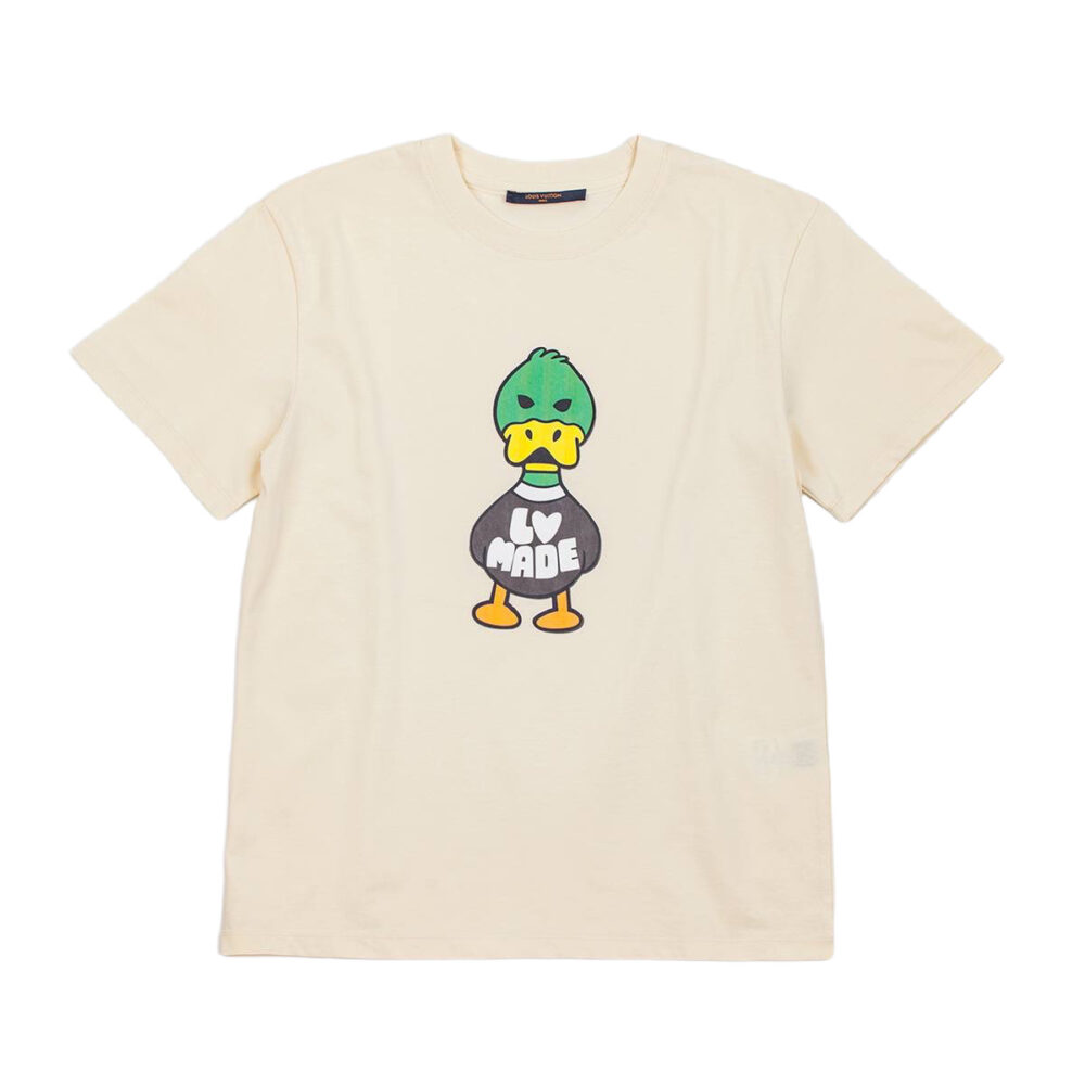 Футболка Louis Vuitton X Nigo Duck Кремовая F