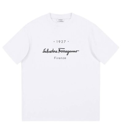 Футболка Salvatore Ferragamo Белая F