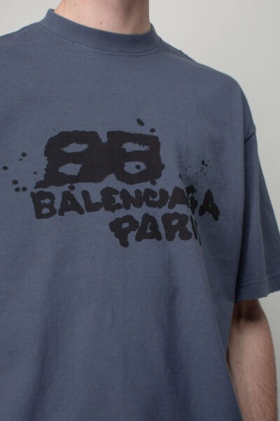 Футболка Vetements Balenciaga Синяя F