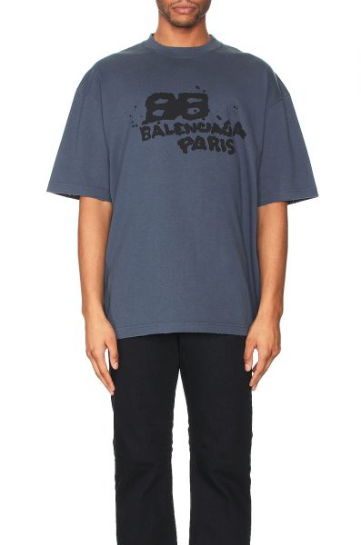 Футболка Vetements Balenciaga Синяя F