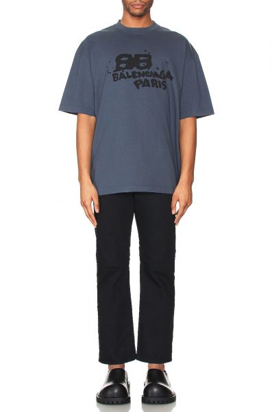 Футболка Vetements Balenciaga Синяя F