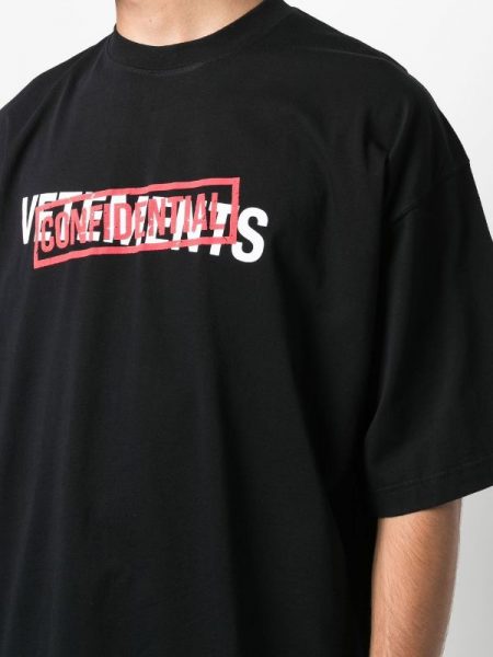 Футболка Vetements Confidential Черная F