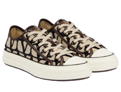 Кеды Valentino Toile Iconographe Totaloop Коричневые F