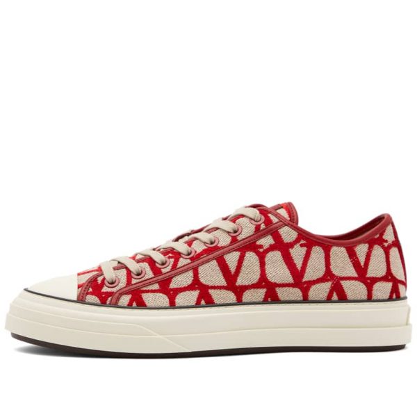Кеды Valentino Toile Iconographe Totaloop Красные F