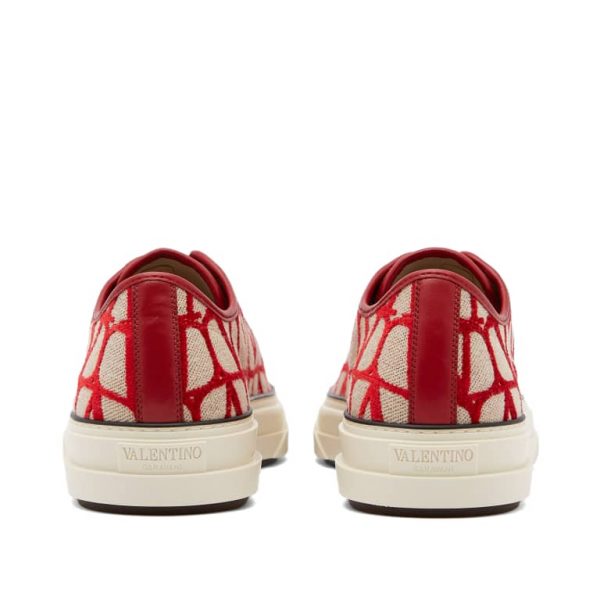 Кеды Valentino Toile Iconographe Totaloop Красные F