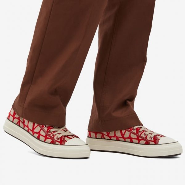Кеды Valentino Toile Iconographe Totaloop Красные F
