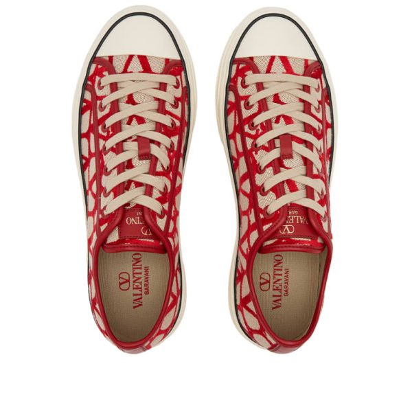 Кеды Valentino Toile Iconographe Totaloop Красные F