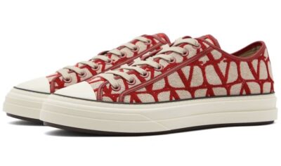 Кеды Valentino Toile Iconographe Totaloop Красные F