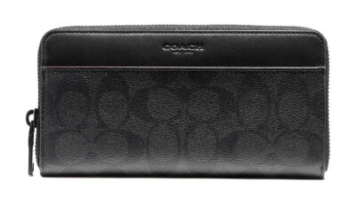 Кошелек Coach Accordion Темно серый N