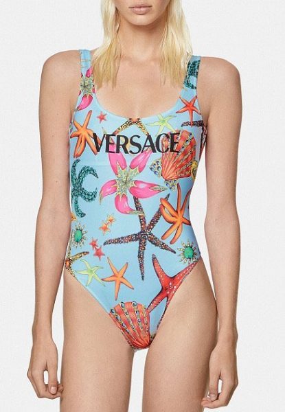 Купальник Versace Tr Голубой F