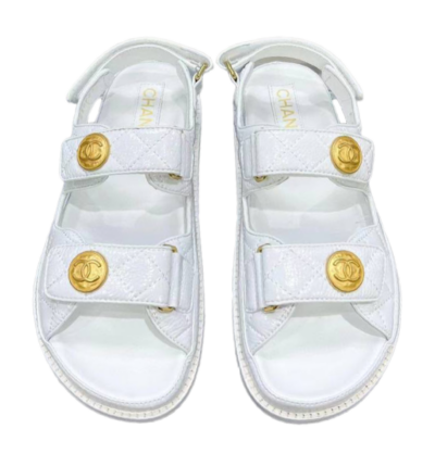 Сандали Chanel Dad Белые F