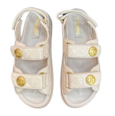 Сандали Chanel Dad Кремовые F