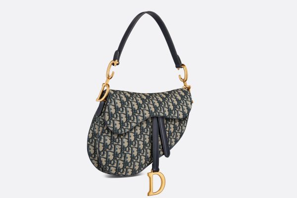 Сумка Dior Saddle Синяя N scaled