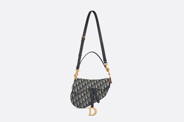 Сумка Dior Saddle Синяя N scaled