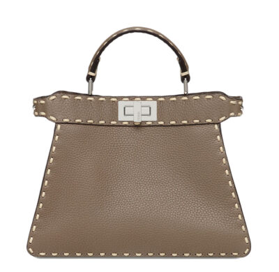 Сумка Fendi Peekaboo Коричнево бежевая N