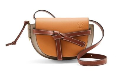 Сумка Loewe Gate Dual Mini Коричнево бежевая N