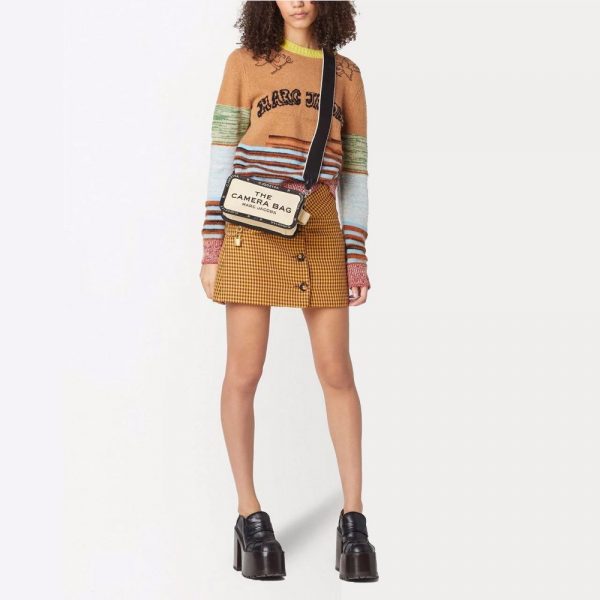 Сумка Michael Kors Marc Jacobs The Jacquard Camera Bag Бежевая N