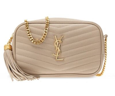 Сумка Saint Laurent Lou Бежевая N