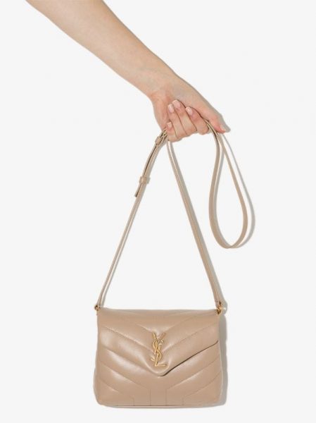 Сумка Saint Laurent Loulou Toy Бежевая N