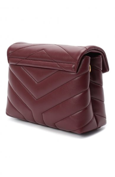 Сумка Saint Laurent Loulou Toy Бордовая N