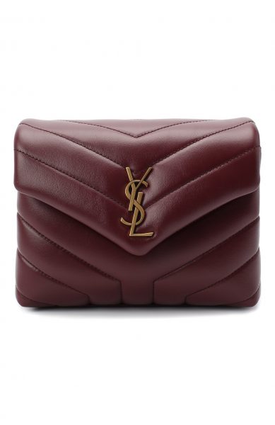 Сумка Saint Laurent Loulou Toy Бордовая N