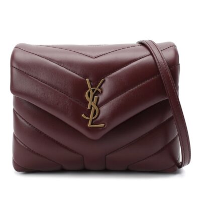Сумка Saint Laurent Loulou Toy Бордовая N
