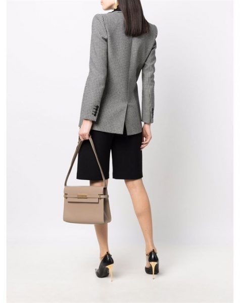 Сумка Saint Laurent Manhattan Baguette Бежевая N
