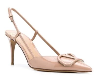Туфли Valentino Garavani Vlogo Signature Бежевые F