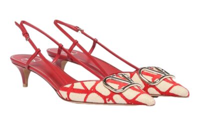 Туфли Valentino Toile Iconographe Красные F