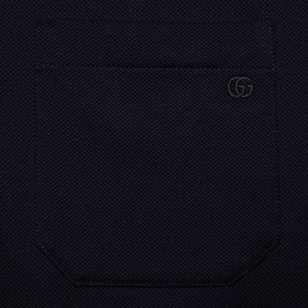 Футболка Gucci Web Темно синяя F
