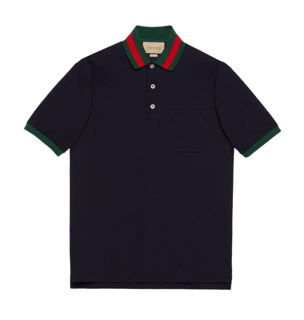 Футболка Gucci Web Темно синяя F