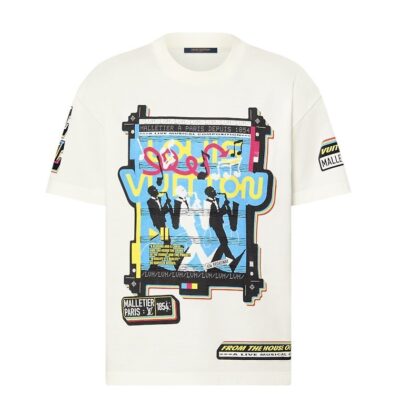 Футболка Louis Vuitton Lv Jazz Flyers Белая F