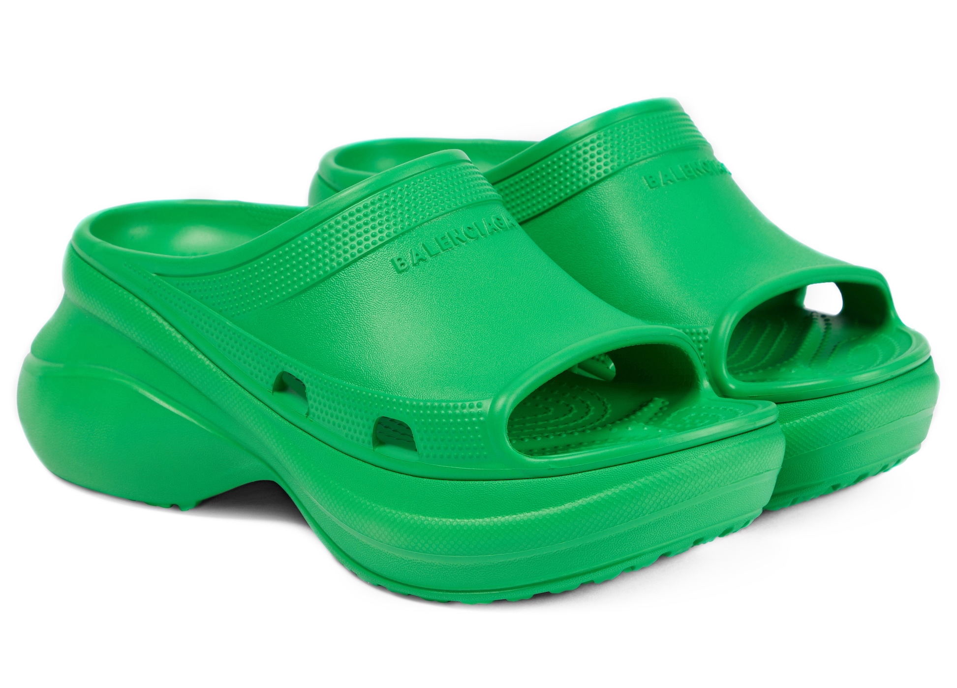 Шлепанцы Balenciaga X Crocs Crocs Edition Зеленые F
