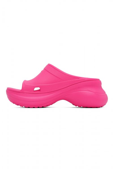 Шлепанцы Balenciaga X Crocs Crocs Edition Розовые F