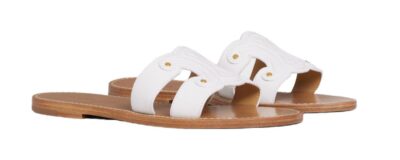 Шлепанцы Celine Triomphe Белые F