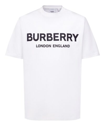 Футболка Burberry Letchford Logo Tee Белая M