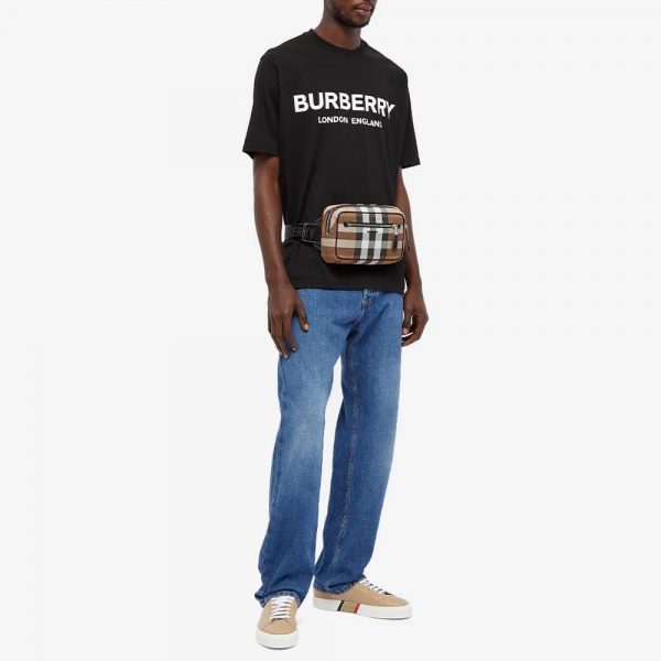 Футболка Burberry Letchford Logo Tee Черная F