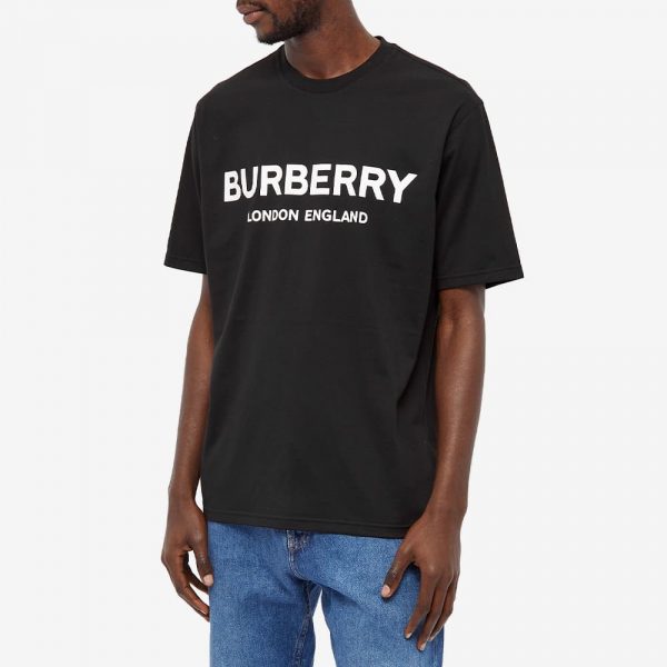 Футболка Burberry Letchford Logo Tee Черная F