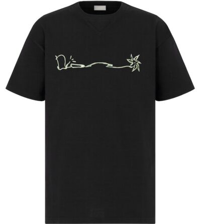 Футболка Dior X Cactus Jack Oversized Черная F