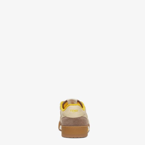 Кроссовки Fendi Match Бежевые F