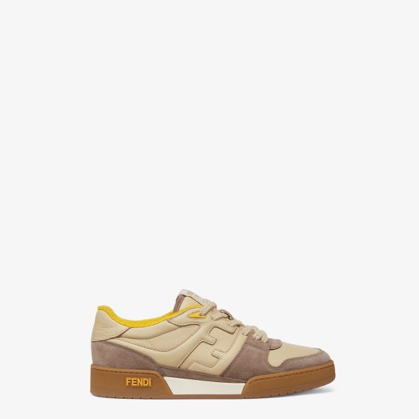 Кроссовки Fendi Match Бежевые F