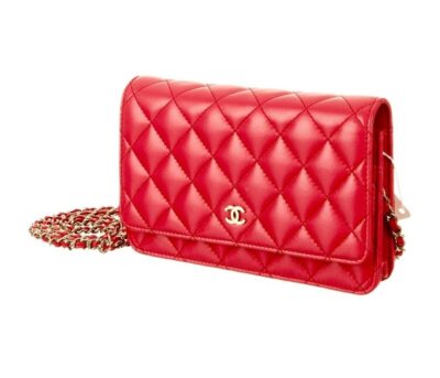 Сумка Chanel Wallet On A Chain Красная N