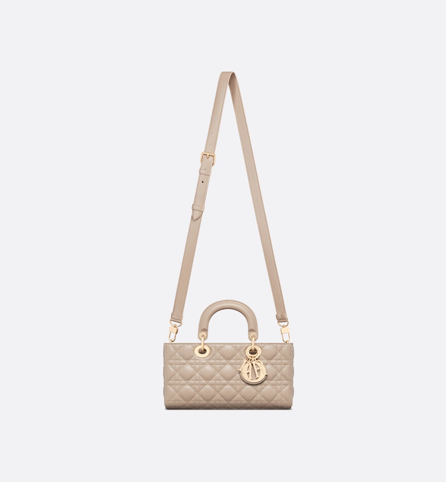 Сумка Dior Lady D joy Бежевая N