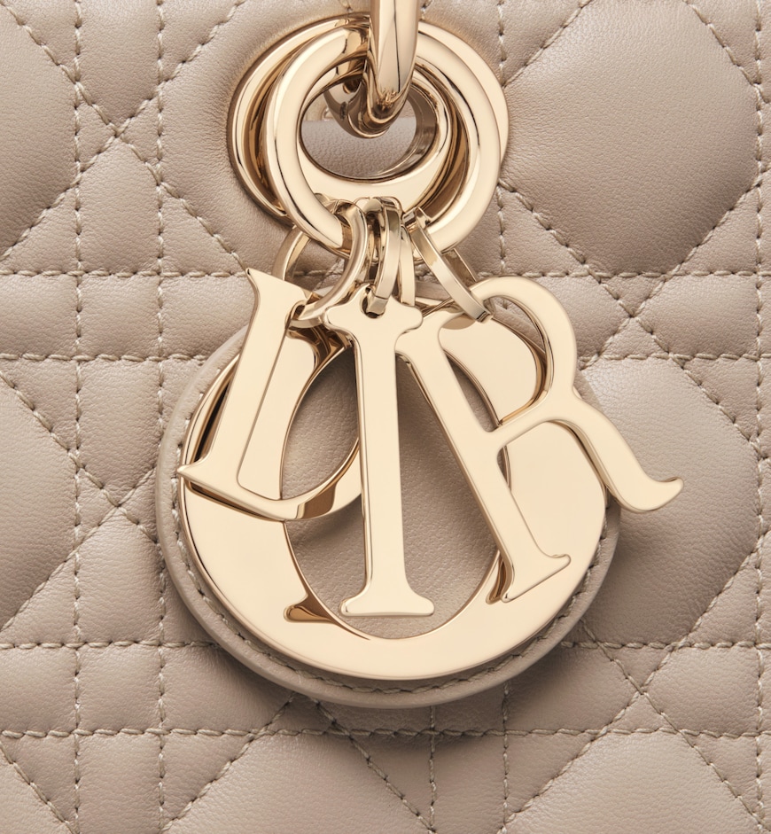 Сумка Dior Lady D joy Бежевая N